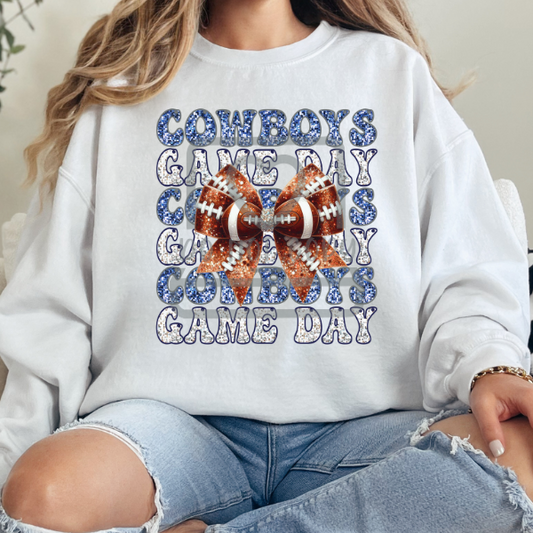 Game Day Cowboys Bow