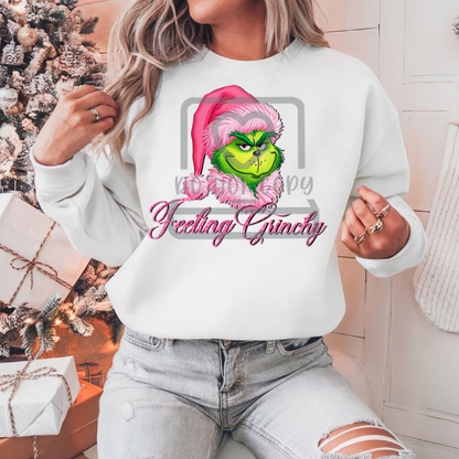 Feeling grinch faux embroidery