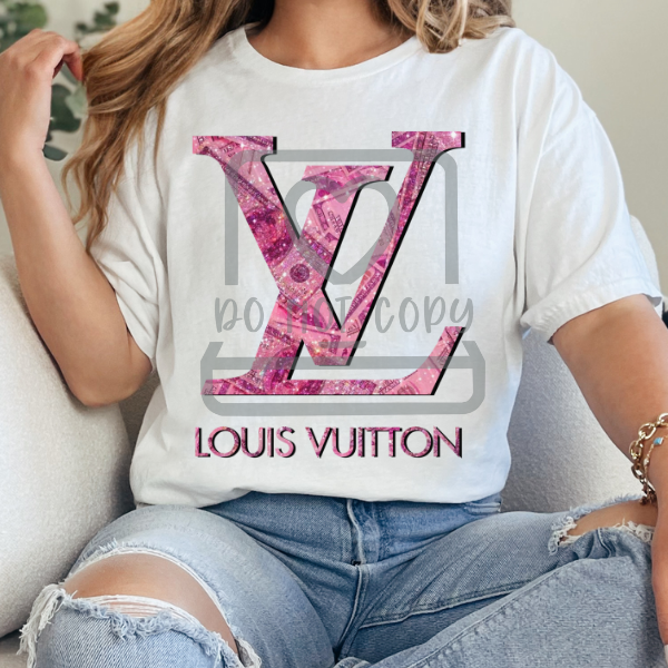 Pink Glitter Money - LV