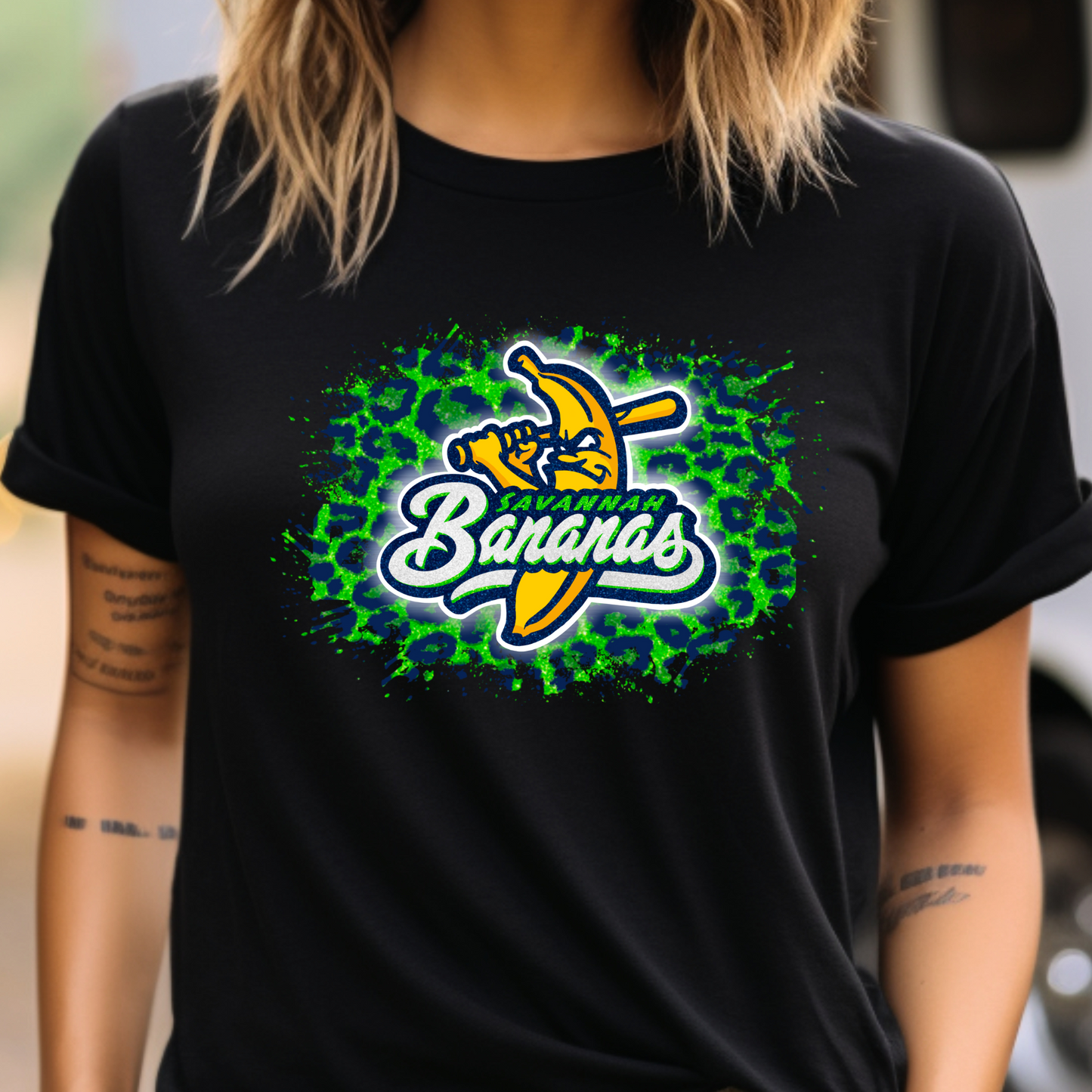 Savannah Bananas Glitter baseball Bananas